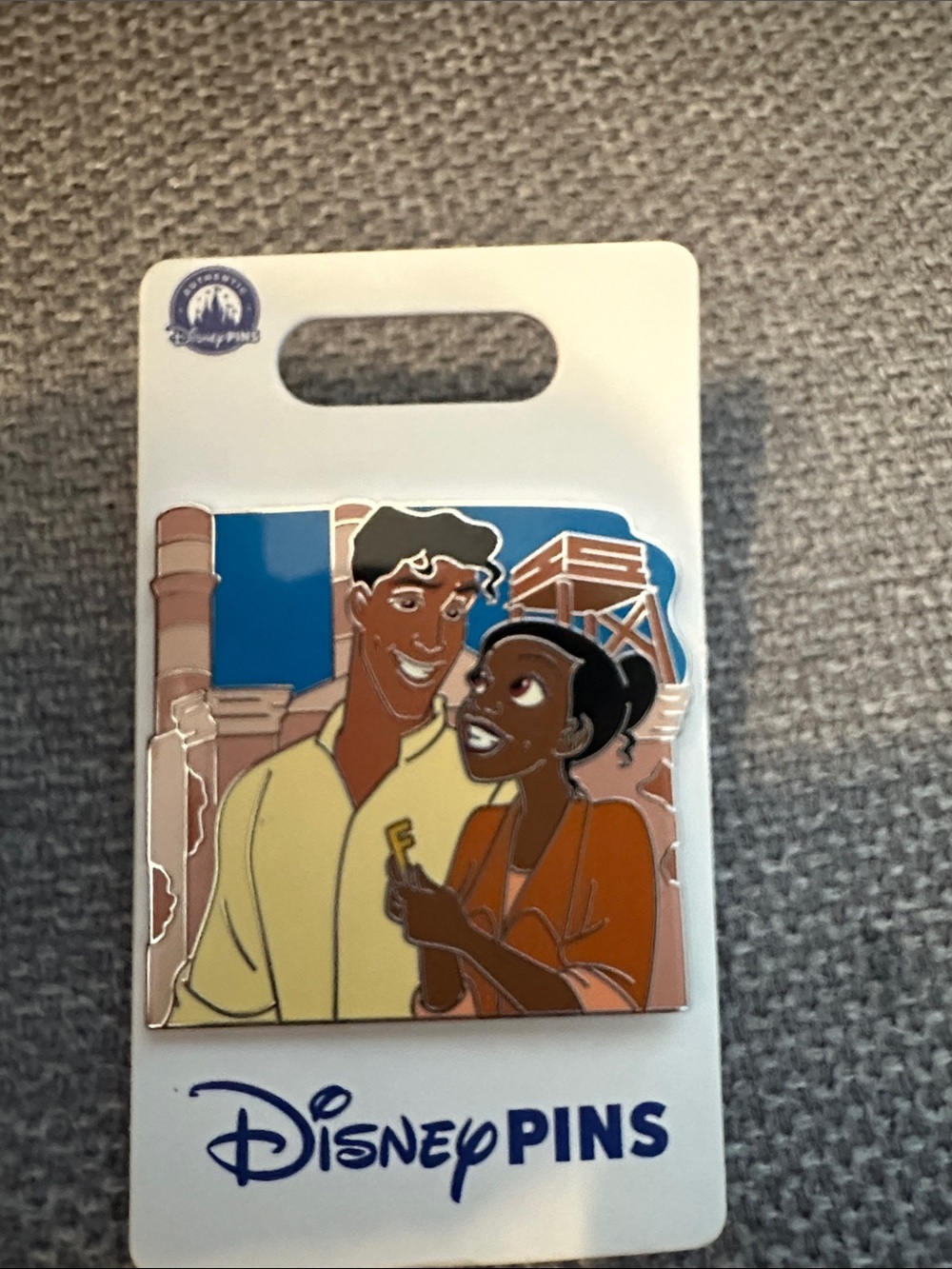 Disney Princess Tiana & Naveen Enamel Pin - Multicolor
